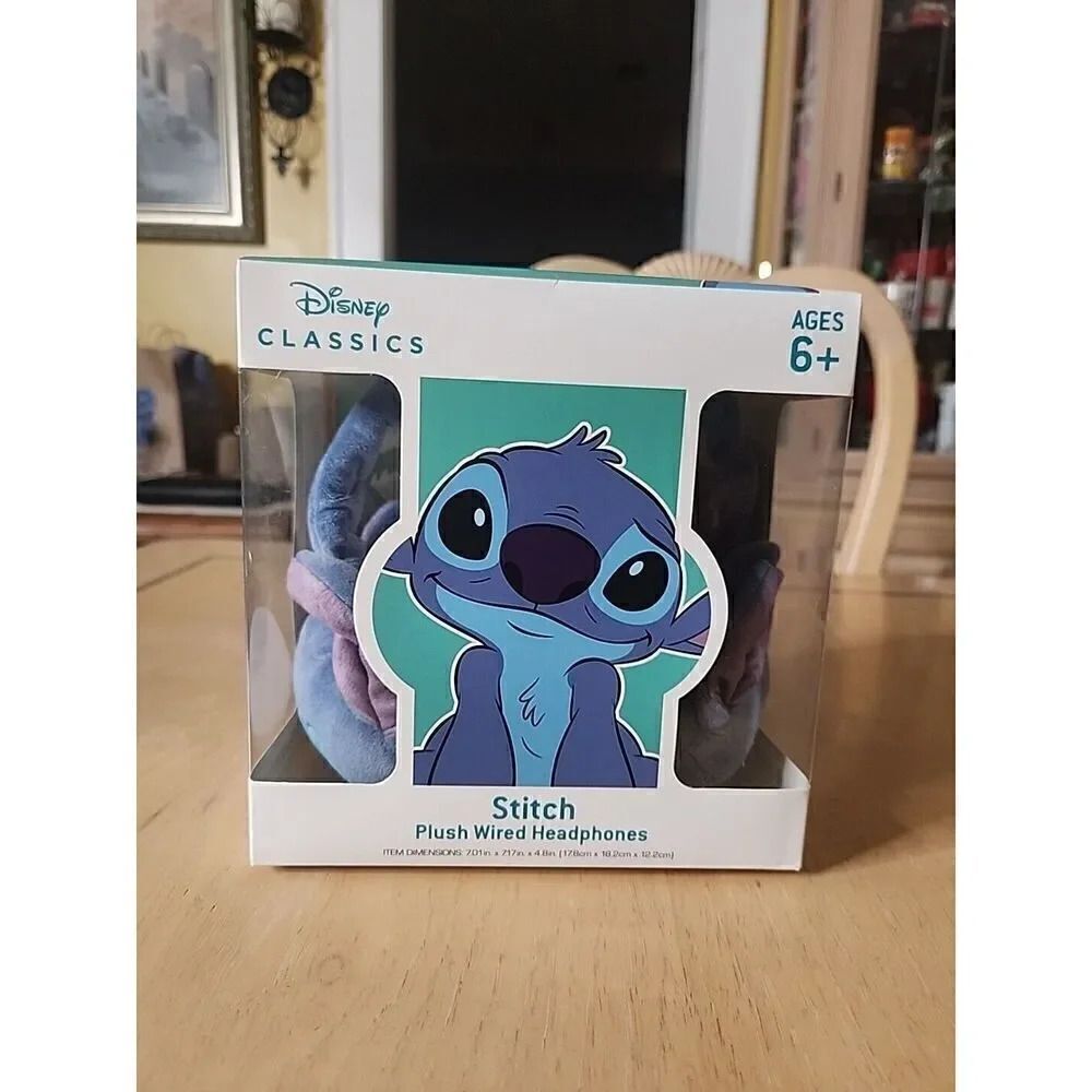 Disney Classic Stitch Wired Plush Headphones Age 6+
